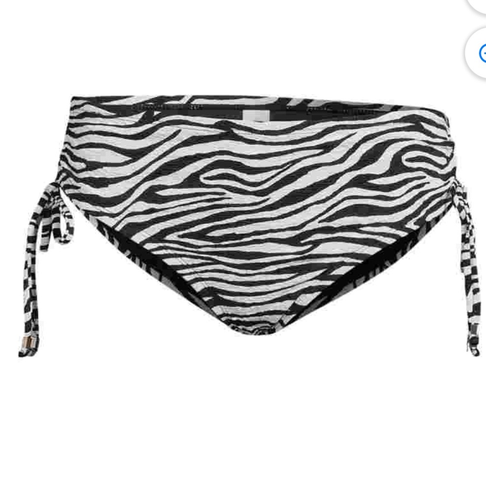 Time and Tru Zebra Print Swim Bottoms - Black and White 2X NWT plus size - Picture 8 of 8